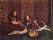 Sir John Everett Millais Leisure Hours France oil painting artist